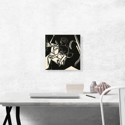 Seated Female Nude With Flower 1918