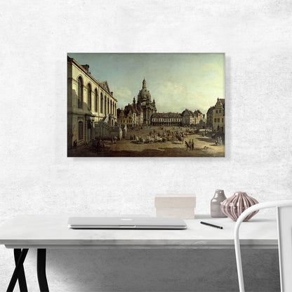 The Neumarkt in Dresden Seen from the Juedenhofe 1749