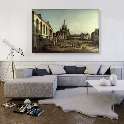 The Neumarkt in Dresden Seen from the Juedenhofe 1749