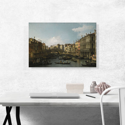 View of the Grand Canal Rialto Bridge