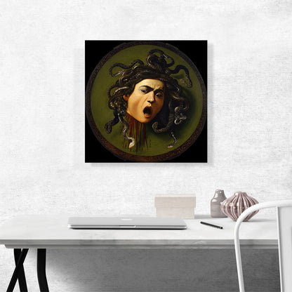 Medusa Sheild 1597 Black Background