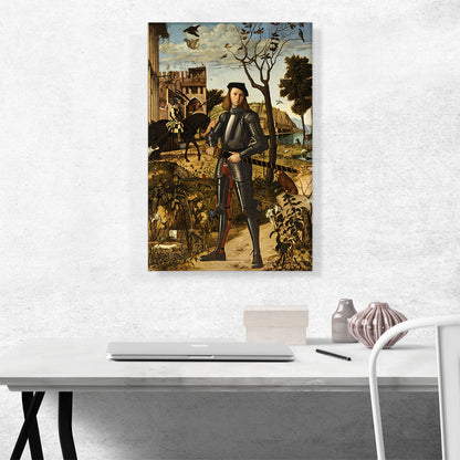 Young Knight In a Landscape