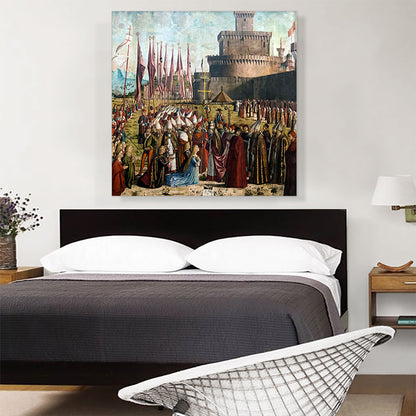 Meeting Of Pilgrims With Pope Ciriaco 1492
