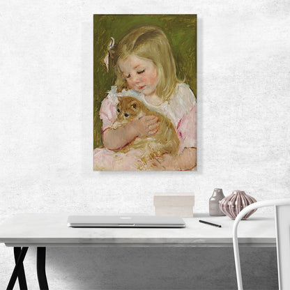 Sara Holding a Cat 1907
