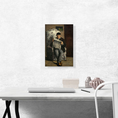 The Artist's Father Reading Newspaper 1866