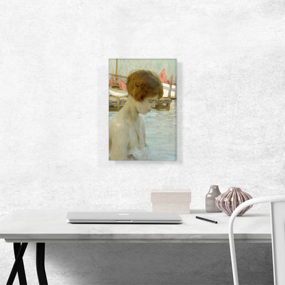 Young Girl At The Harbor