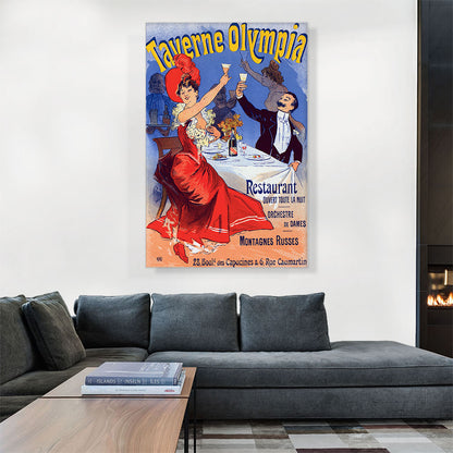 Affiche Pour La Taverne Olympia