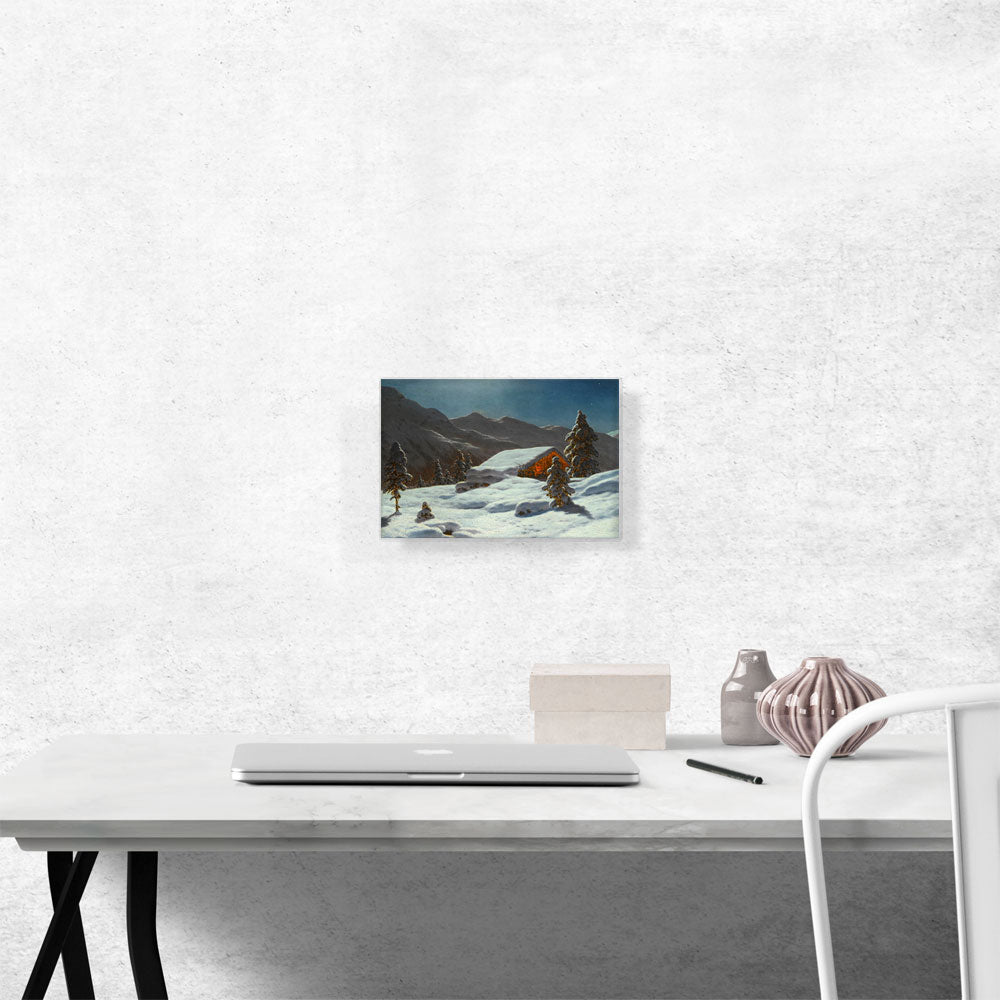Moonlit Winter Landscape