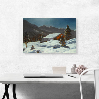 Moonlit Winter Landscape