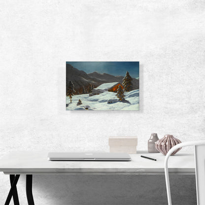 Moonlit Winter Landscape