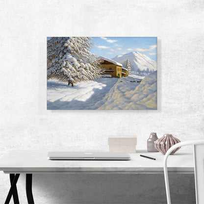Winter Landscape With House