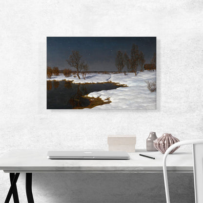 Winter Landscape With Stars