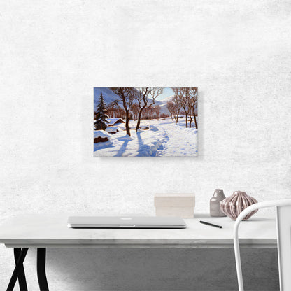 Winter Scene In The Alps