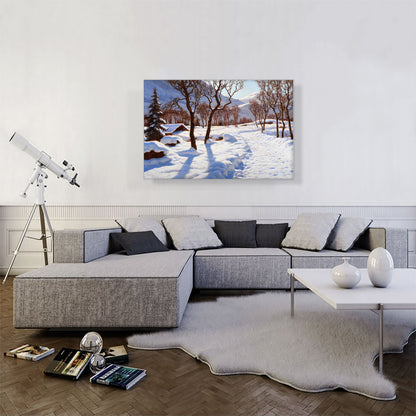 Winter Scene In The Alps