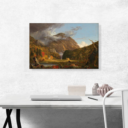 View of Mountain Pass Called Notch of White Mountains 1839
