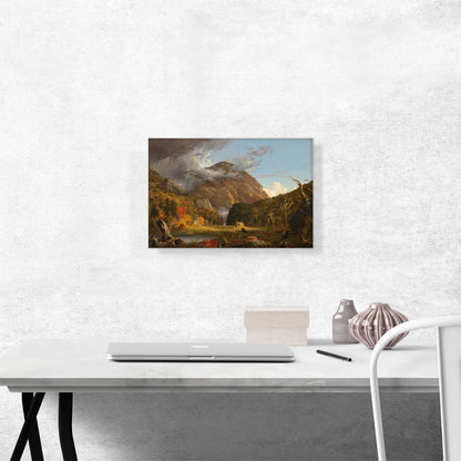 View of Mountain Pass Called Notch of White Mountains 1839