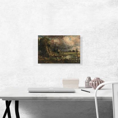 Salisbury Cathedral From The Meadows 1831