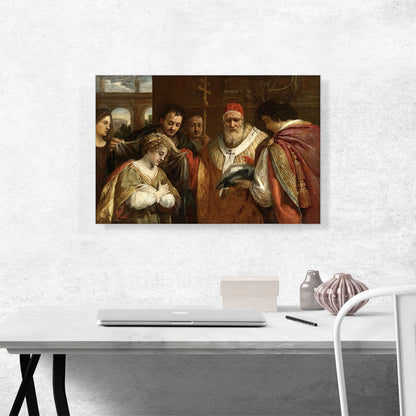 Saint Domitilla Receiving Veil From Pope Clement I