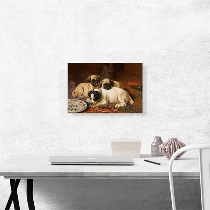 Dinner Two Pugs And a Terrier