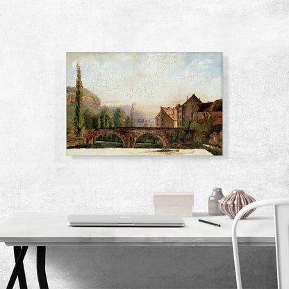 The Pont De Nahin At Ornans 1837