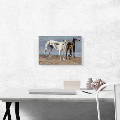 Greyhounds Of The Comte De Choiseul 1866