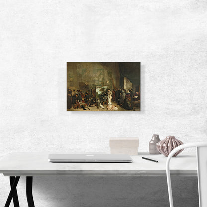 The Studio Of The Painter a Real Allegory 1855