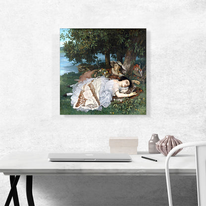 Young Ladies Beside The Seine Summer 1856