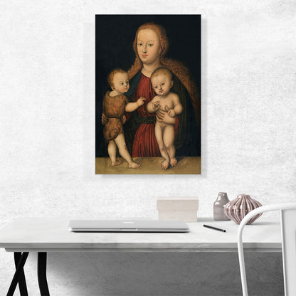 Madonna And Child With Saint John