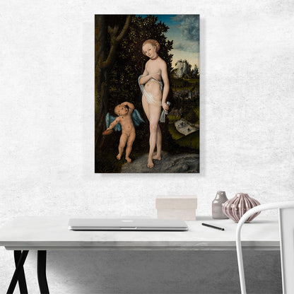Venus With Cupid Stealing Honey 1530