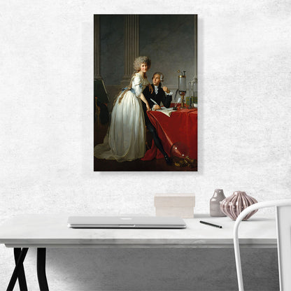 French Chemist Antoine Laurent Lavoisier With Wife 1788