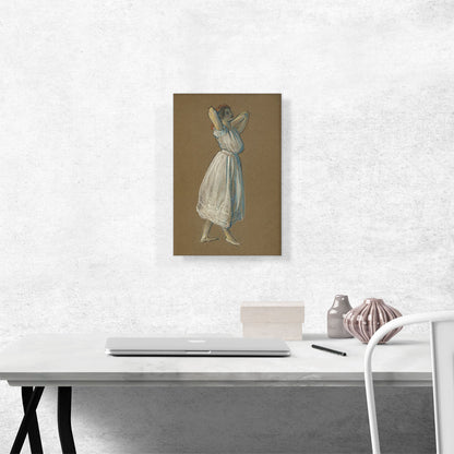 Woman Standing With Hands Behind Her Head
