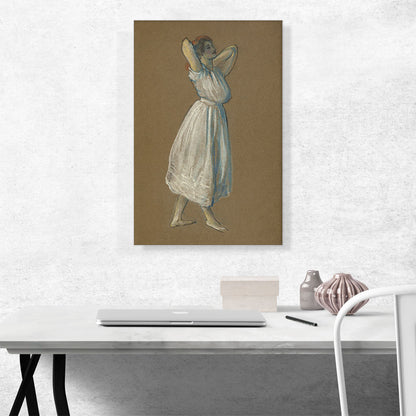 Woman Standing With Hands Behind Her Head