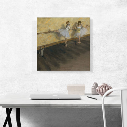 Dancers Practicing at the Barre 1877