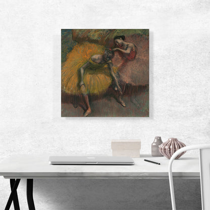 Two Dancers Yellow and Pink 1898