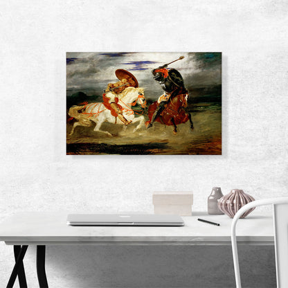 Two Knights Jousting in a Landscape 1824