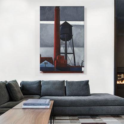 Chimney and Water Tower 1931