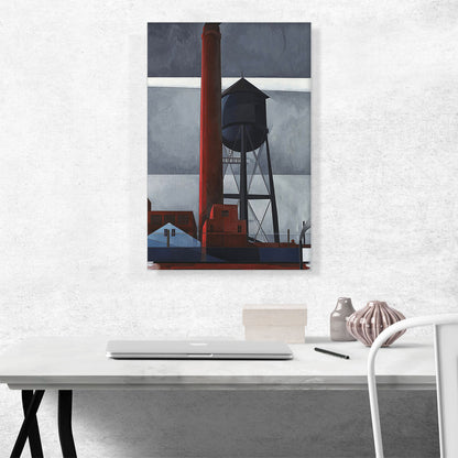 Chimney and Water Tower 1931