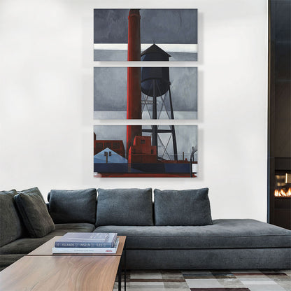 Chimney and Water Tower 1931