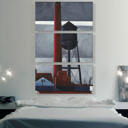 Chimney and Water Tower 1931