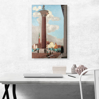 Small View Of Venice Saint Theodore Column 1922