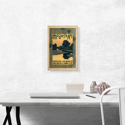 Poster Advertising The Modern Art Review Magazine 1895