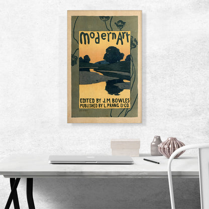 Poster Advertising The Modern Art Review Magazine 1895