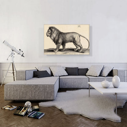 A Lion Standing
