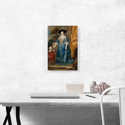Henrietta Maria And The Dwarf Sir Jeffrey Hudson 1633