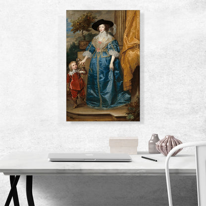 Henrietta Maria And The Dwarf Sir Jeffrey Hudson 1633