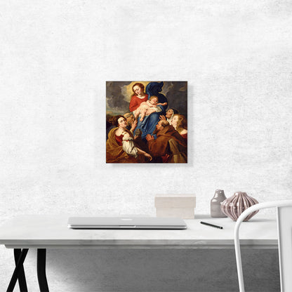 Madonna And Child With Five Saints