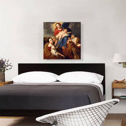 Madonna And Child With Five Saints