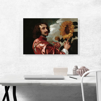 Self-Portrait With a Sunflower 1633