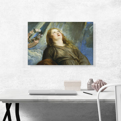 Face Of Saint Rosalie From Interceding Plague-Stricken Of Palermo 1624