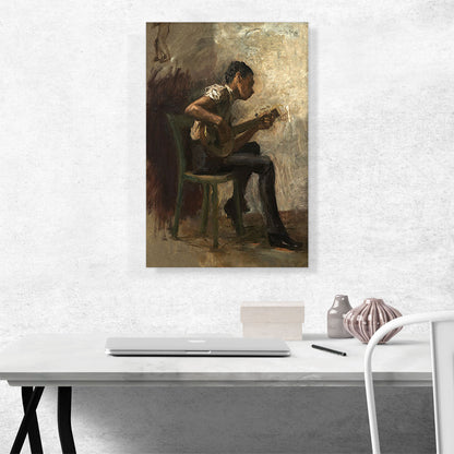 Study For Black Boy Dancing The Banjo Player 1877